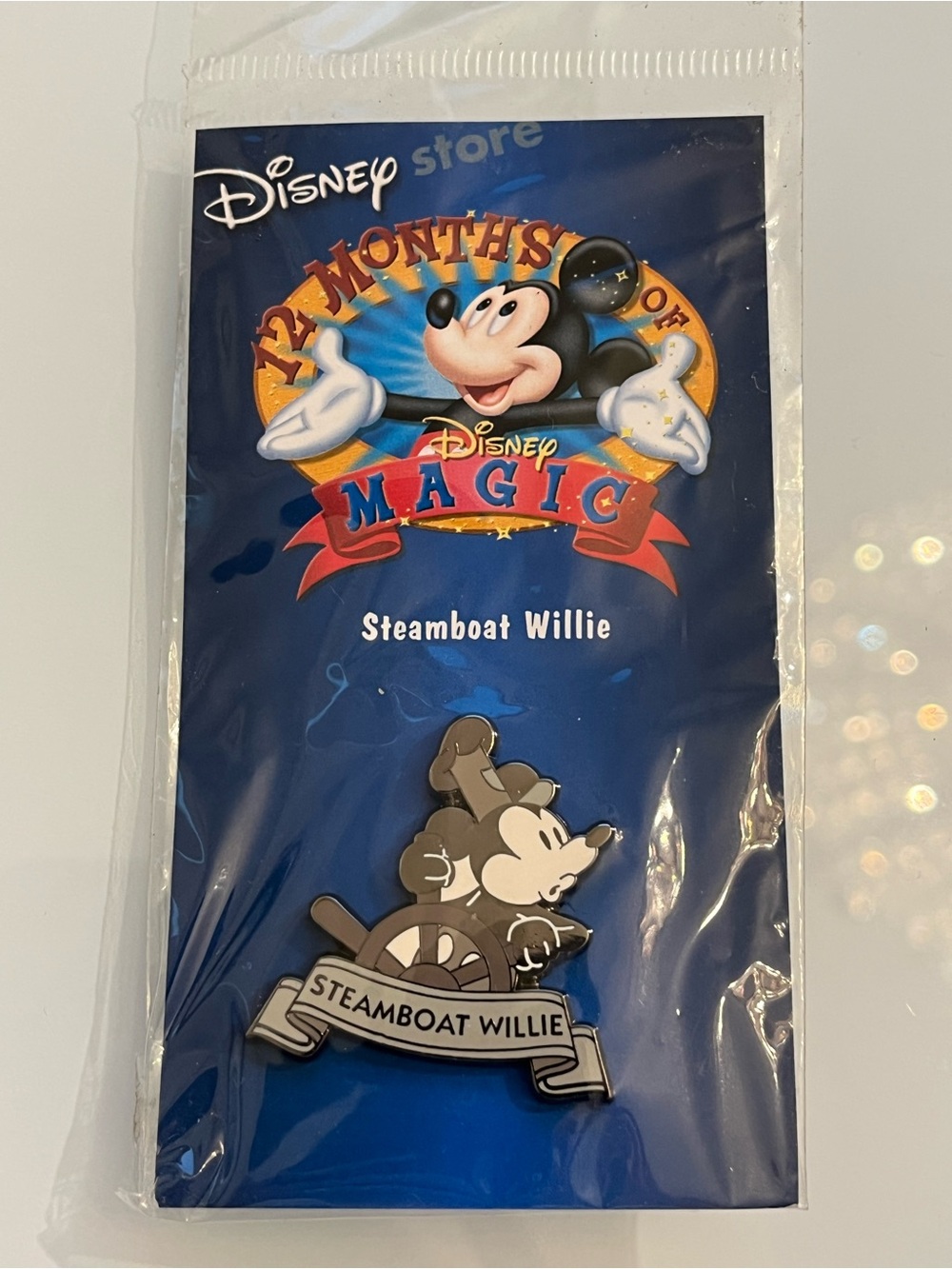 Steamboat Willie Disney 12 months of Magic Pins Disney Store collectable pin
